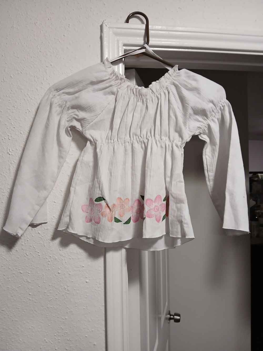 Girl Tribe Vintage  Long-Sleeve Floral Peasant Top